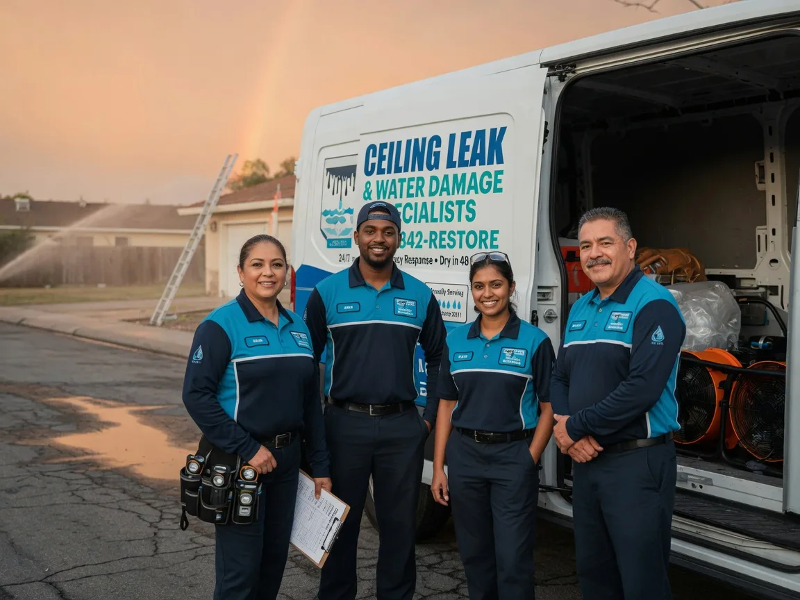 Ceiling Leak Cleanup company in Purmela, TX